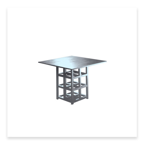 Charles Rennie Mackintosh table carr&eacute;