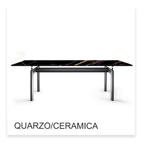 Tavolo Tube d&rsquo;Avion in quarzo o ceramica