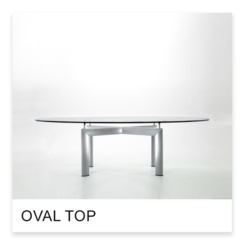 Lecorbusier Tube d&rsquo;Avion Table with oval top