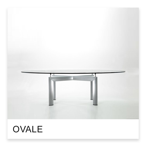 Lecorbusier Tavolo Tube d&rsquo;Avion ovale